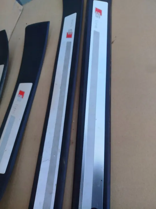 Set de Tapas de Umbral Audi S-Line OEM LISTWY NAKŁADKI image 3