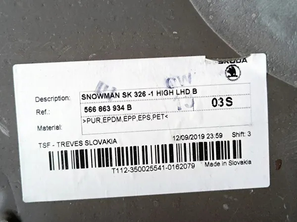 Isolation cloison OEM 566863934B pour Skoda Kodiaq image 7
