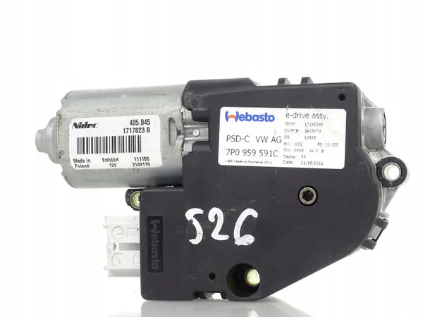 Porsche Panoramadach-Rollomotor OEM 7P0959591C image 2