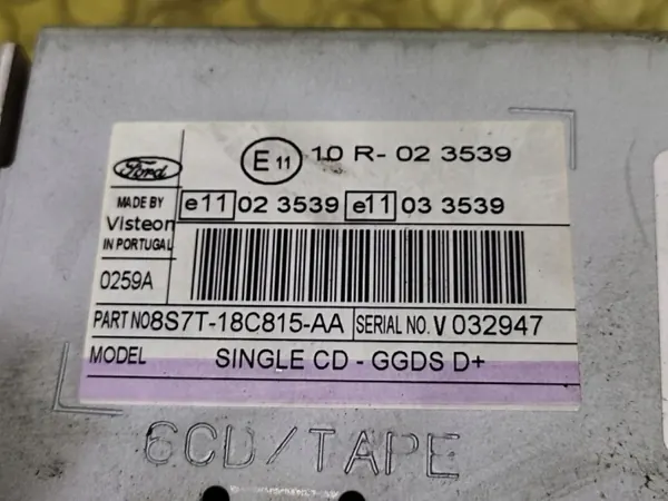 Radio Ford Mondeo MK4 OEM 8S7T18C15AA - Usado image 8