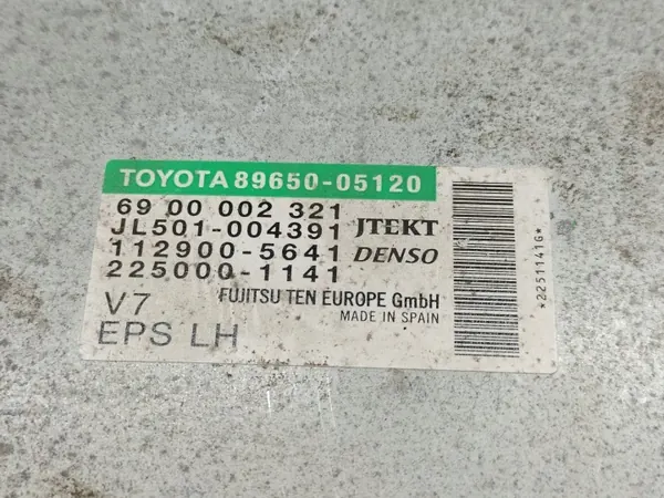 Módulo dirección asistida OEM 89650-05120 Toyota image 3