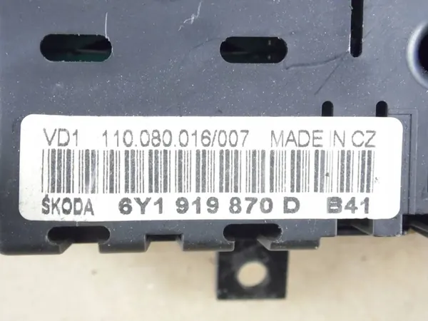 Compteur Skoda Fabia Mk1 TDI image 3