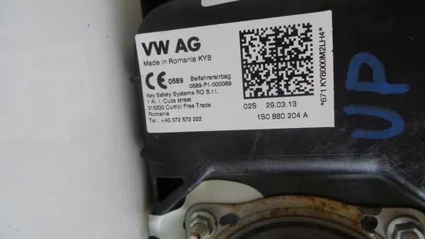 Airbag passager OEM 1S0880204A pour Skoda Citigo image 4