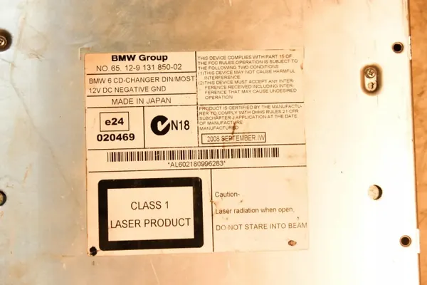 BMW CD-Wechsler OEM 6512913185002 für 5er E60 image 3