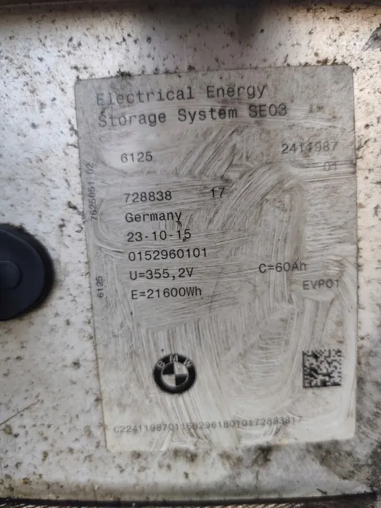 BMW i3 I01 Batterie 60Ah OEM 728838 Gebraucht image 4