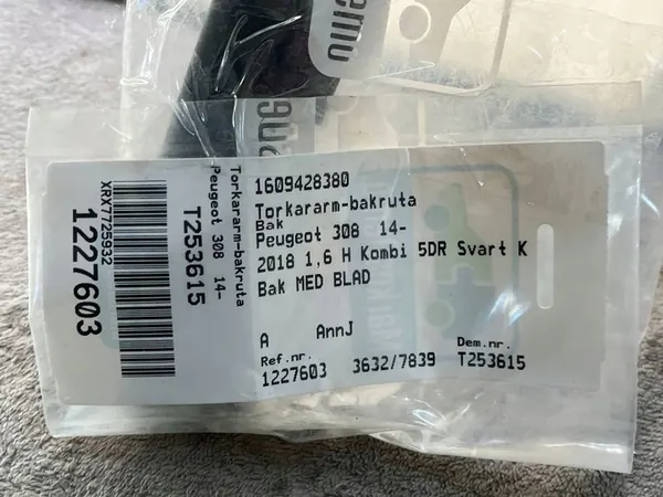 Scheibenwischerarm Citroen Peugeot Hinten 1609428380 OEM image 3