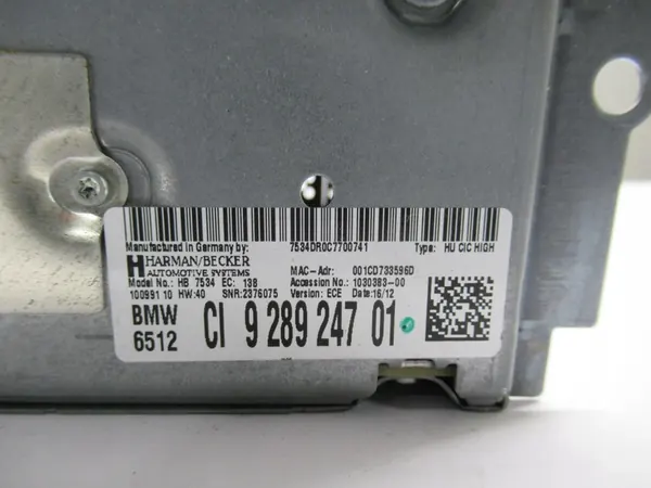 BMW F01 Navigointiradio 6789450 OEM image 3