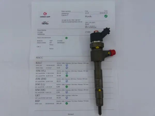 Injecteur testé 0445110068 Lancia Lybra image 3