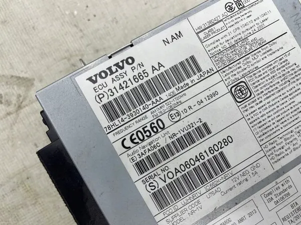 Changer CD Volvo OEM 31421665 pour S60 V60 image 3