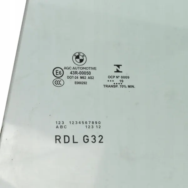 Vitre porte arrière droite OEM 51357379832 BMW 6 GT image 4