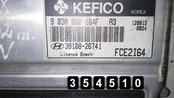 Hyundai Matrix ECU OEM AM-354510 2002 1.6L image 4