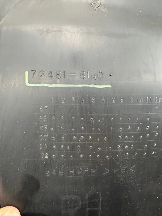 Voorrechter spatbord OEM 72481-81A0 Suzuki Jimny 98-12 image 4