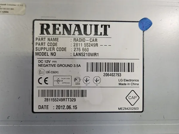 OEM 281155249R radio Renault Clio IV:lle 2012-2020 image 6