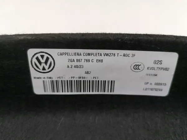Prateleira Traseira VW T-ROC Original 2017- 2GA867769C image 6