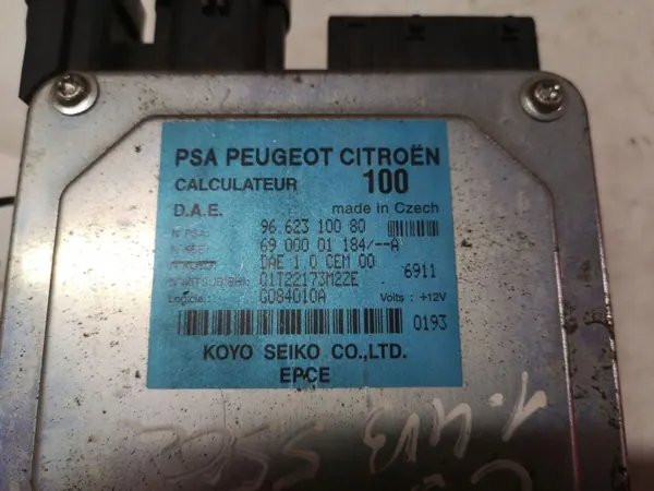 Ohjausavustehostimen ohjausyksikkö OEM 9662310080 Citroën C3 image 4