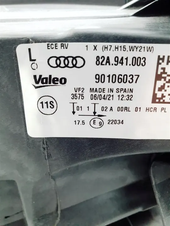 AUDI A1 82A Faro Izquierdo Estándar OEM image 9