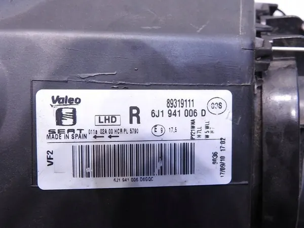 Farol dianteiro direito SEAT IBIZA IV Original 08-12 6J1941006D image 7