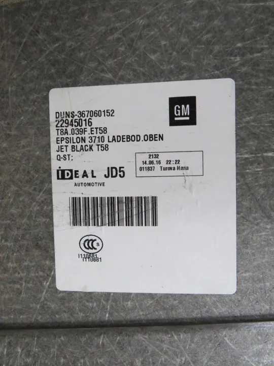 Opel Insignia A Lift Kombi kofferbakmat OEM 33945016 image 7