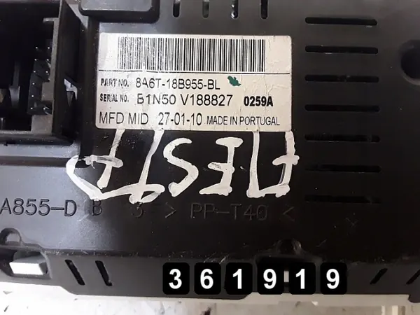 Ford Fiesta näyttöruutu OEM 8A6T18B955BL image 2