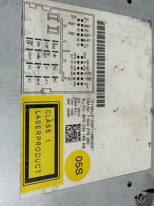 Radio d'origine OEM 8P0035186AB pour Audi A3 8P Lift image 3