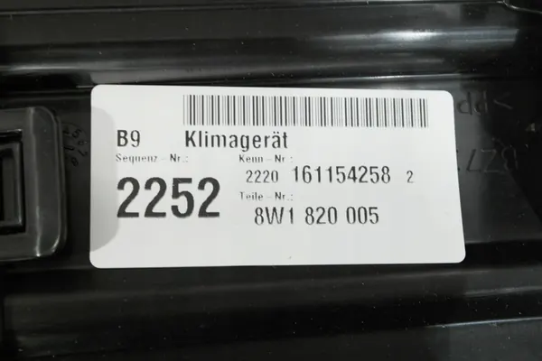 AUDI A4 B9 Verwarming Compleet 4M1820021 8W1820005 image 4