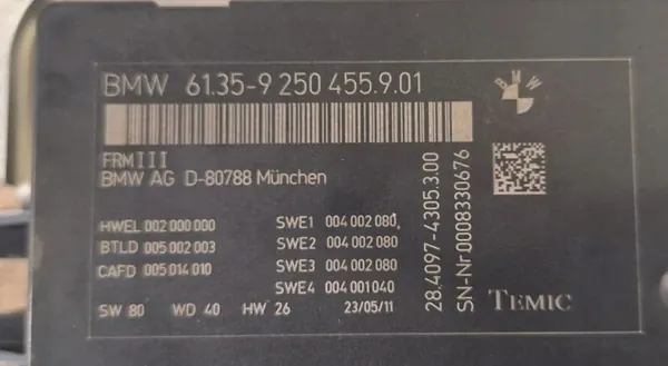 BMW Valosäätimö OEM 61359250455 - Käytetty image 6