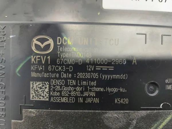 Mazda CX-5 II nostomoduuli OEM KFV167CK3-D-JLK01 image 3
