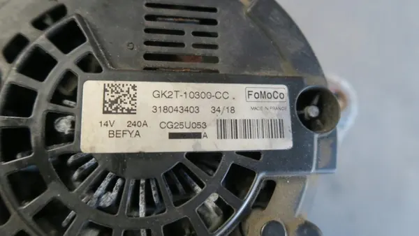 ALTERNADOR FORD TRANSIT CUSTOM 2.0 TDCI 240A OEM image 2