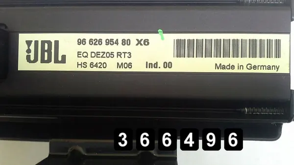 Amplificador de audio OEM AM-366496 para Citroen C6 2006 image 6