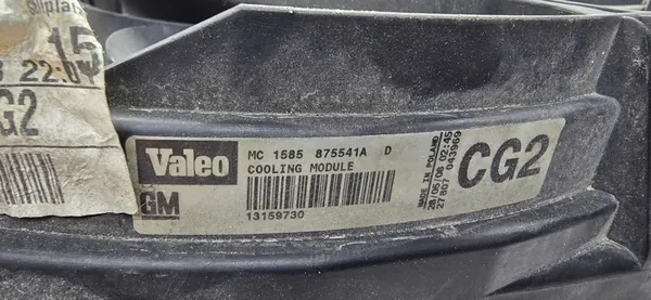 OPEL VECTRA C 2.2 16V Radiador de Agua 870824G image 5