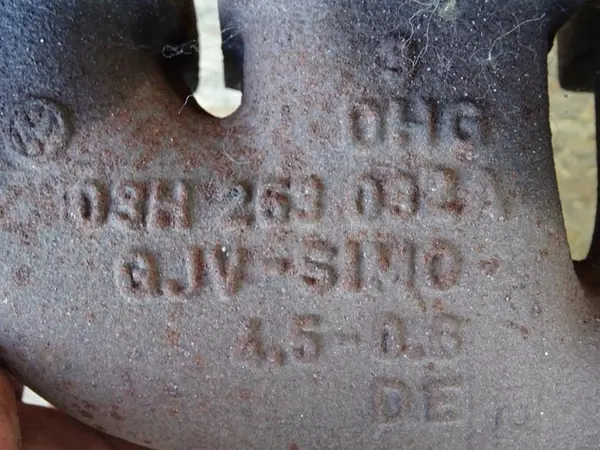 PASSAT B6 R36 3.6 V6 FSI Conjunto de Coletor de Escape 03H253032A image 3