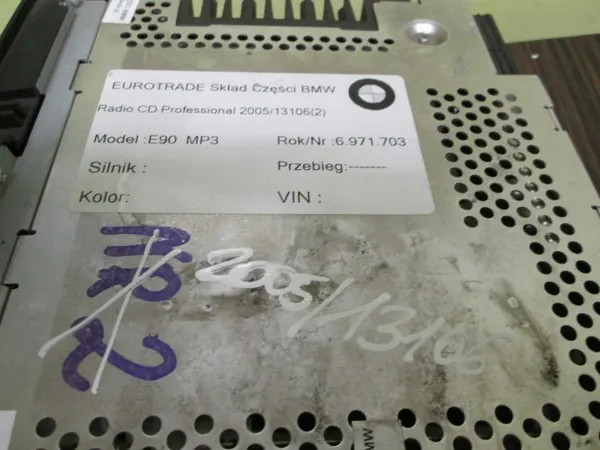Rádio CD Professional MP3 BMW OEM 6971703 image 3
