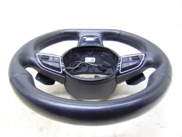 Volante OEM 8K0419091CP - Couro Preto Pás F1 image 3