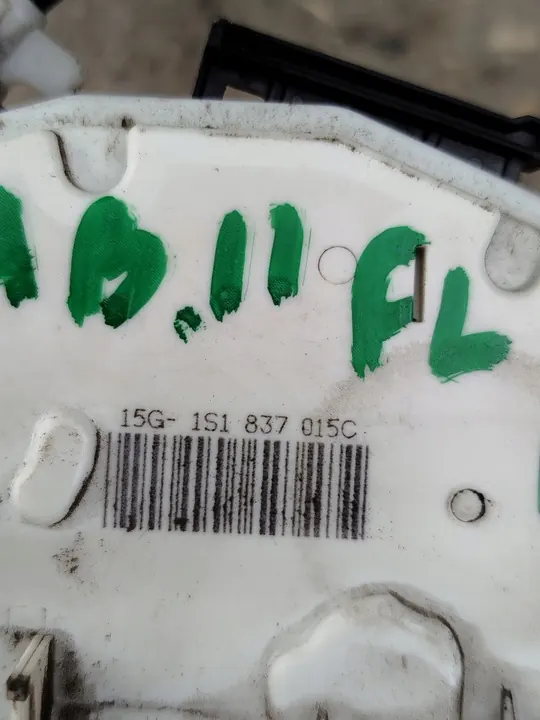 Linke Vordertürschloss Skoda Fabia II Lift 1S1837015C image 5