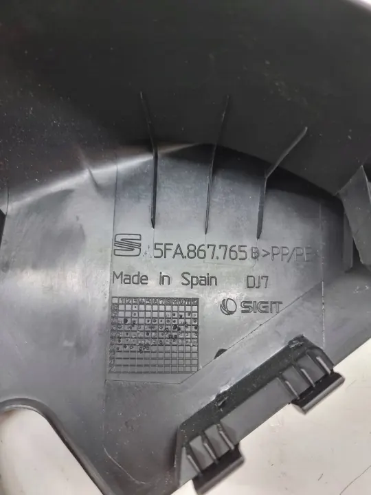 Moldura de pilar Cupra Formentor Izquierda trasera OEM 5fa867765 image 5