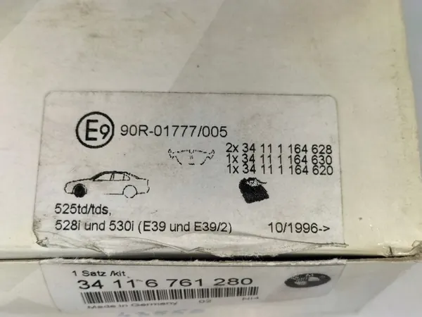 Pastillas de freno delanteras BMW 5 E39 96- 2.0B, 2.3B, 2.5B, 2.8B, 2.0D OEM image 6