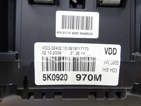 OEM 5K0920970M Mittaristo VW Golf VI:lle image 5