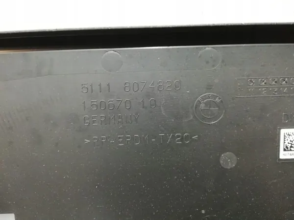 BMW 8074820 Framstötslist Svart för 8-serien image 3