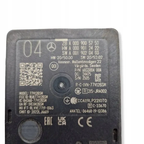 Module angle mort Mercedes-Benz S W223 OEM A0009005750 image 2