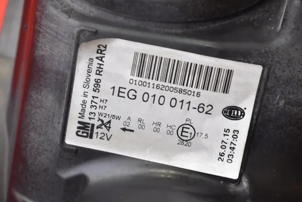 Oikea ajovalaisin Opel Astra 4 IV J Lift 11-20 OEM 13371596 image 10