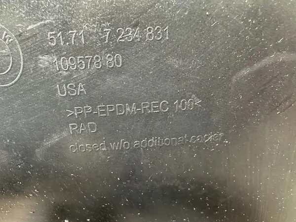 BMW X5 E70 Front Left Wheel Arch OEM 51717234831 image 5