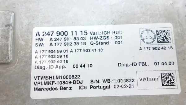 Mercedes-ohjausmoduuli A2479001115 W177/W247-malleihin image 7