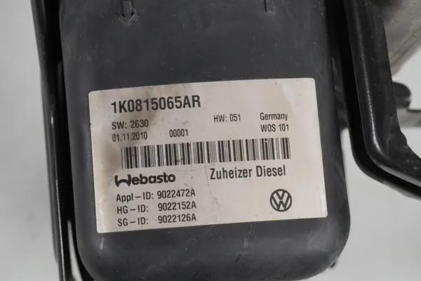 Chauffage stationnaire Webasto OEM 1K0815065AR VW Caddy image 10