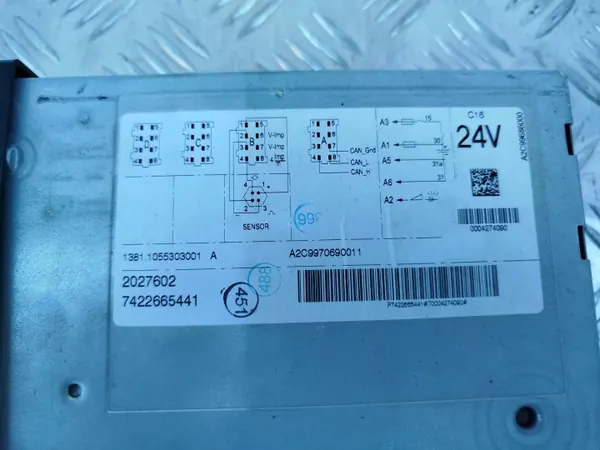 DAF XF 106 Tachograf OEM 2027602 - Begagnad image 3