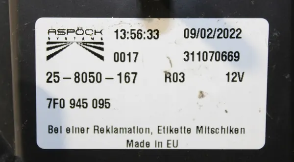 VW T5 T6 T6.1 DOKA Lámpara Trasera Izquierda 7F0945095 image 3