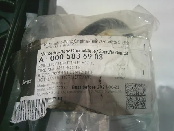 Mercedes Däckkompressor & Tätningskit OEM A0005838200 image 5