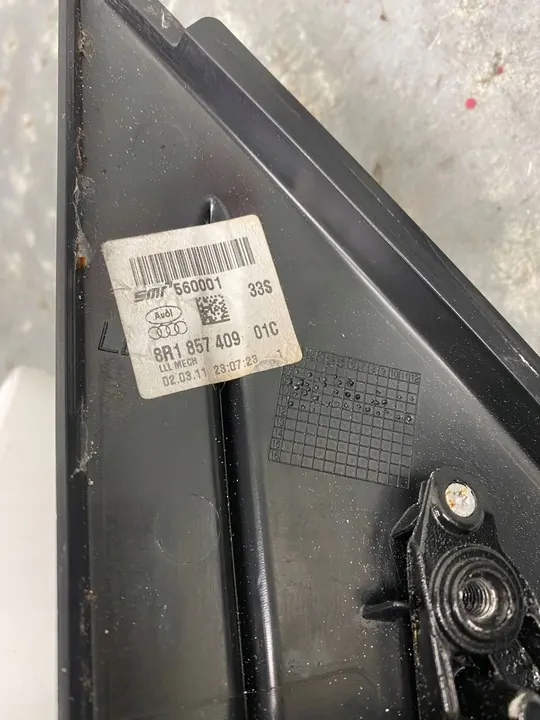 AUDI Q5 8R Vasemmanpuoleinen Peili 6 Pin LY9C Valkoinen 8R1857409 image 7