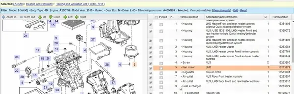 Motor de aquecimento Saab 9-5 2011 image 7