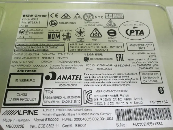 Rádio CD BMW OEM 8793318 - Usado image 3