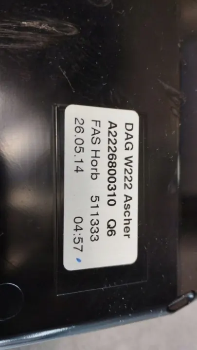 Askkopp Mercedes S W222 OEM A2226800310 - Begagnad image 8